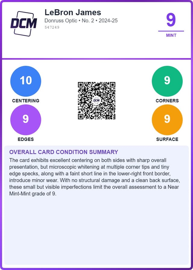 DCM Grading Report Example