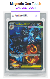 DCM Foldable Slab Label Example - Mega Charizard X EX