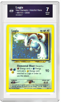 Graded Slab with Lugia card