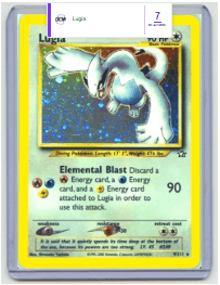 Toploader with Lugia card