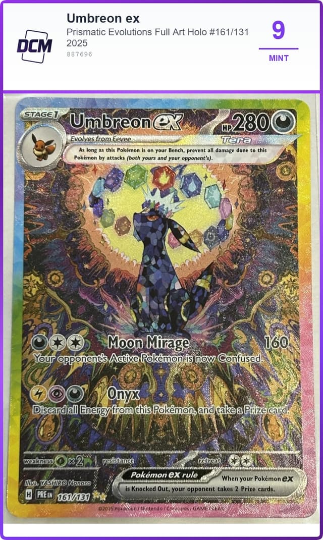 Umbreon ex Pokemon Card