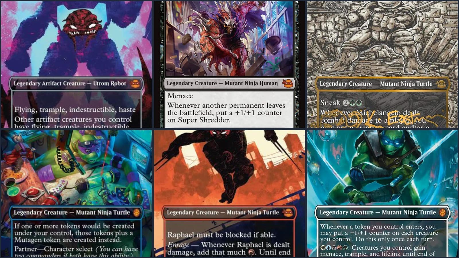 The Mythic Full-Art Cards from Magic: The Gathering – Teenage Mutant Ninja Turtles