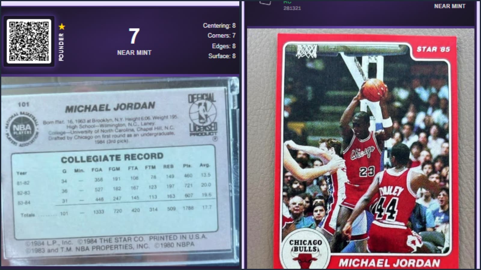 1984 Star #101 Michael Jordan